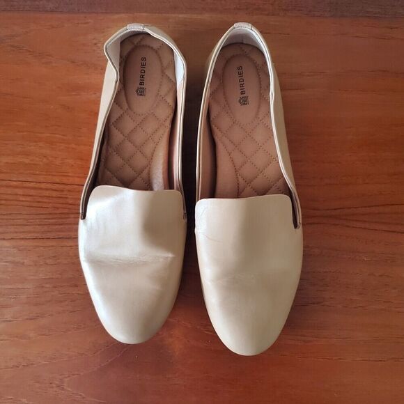 Birdies The Starling Taupe Tan Leather Loafer Flat Womens 10.5 EU 41.5 - Picture 3 of 8